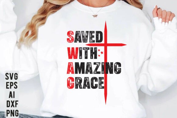 Amazing Grace SVG: Christian Graphics for T-Shirt Designs