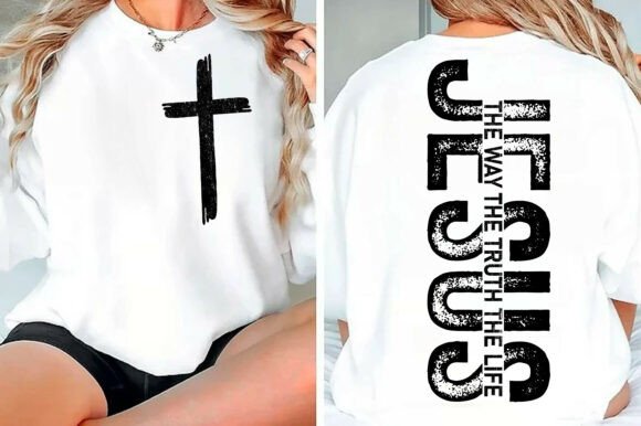 Christian Religious SVG Jesus PNG: Graphics for Faith-Based T-Shirt Designs