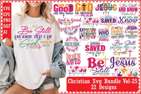 Christian SVG Bundle Vol-25: Graphics for T-Shirt Designs & Handmade Goods