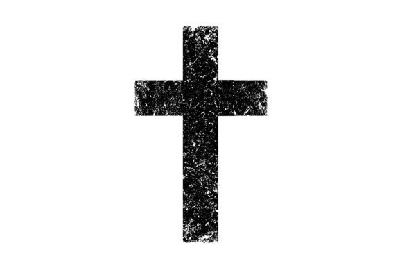 Distressed Christian Cross SVG: Graphics for T-Shirt Designs