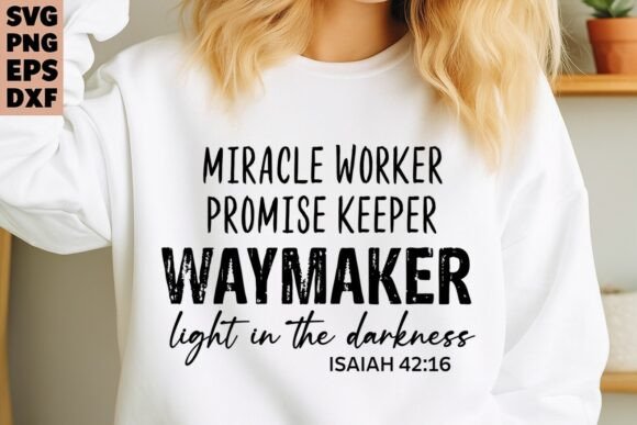 Faith Waymaker SVG Graphics for T-Shirt Designs