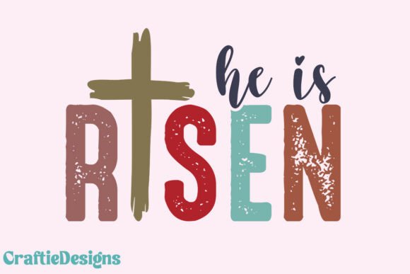He is Risen SVG, Jesus SVG: Graphics for Faith-Based T-Shirt Designs