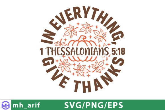 In Everything Give Thanks SVG Christian
