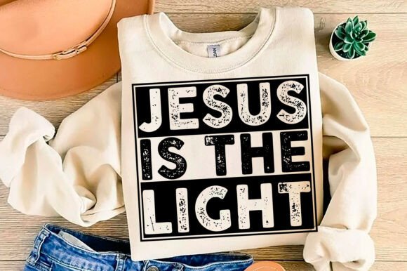 Jesus is the Light Graphics: T-Shirt Designs & Brand Assets