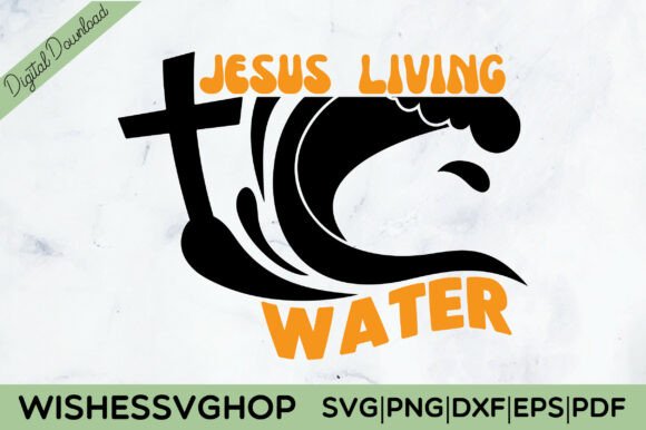 Jesus Living Water SVG PNG