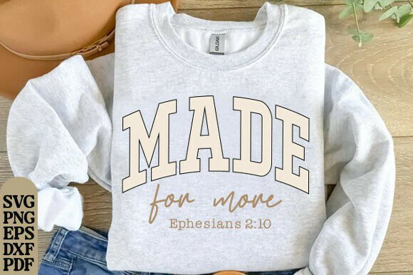 Made for More Floral Trendy Christian Graphics