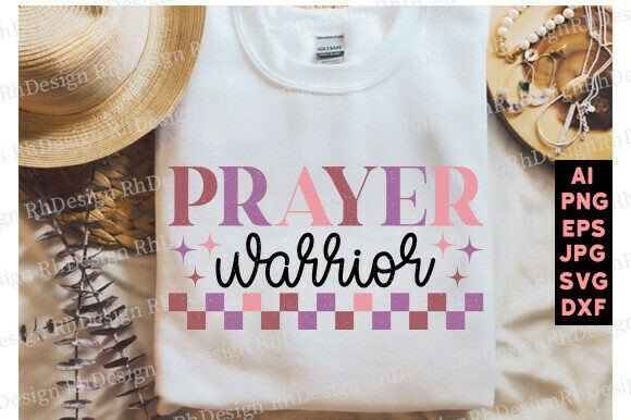 Prayer Warrior Christian Graphics for T-Shirt Designs
