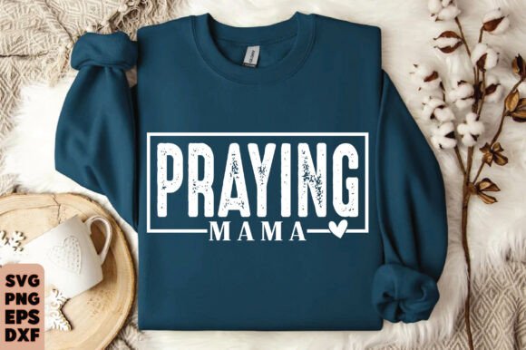 Praying God Faith Christian Varsity PNG: Graphics for T-Shirt Designs