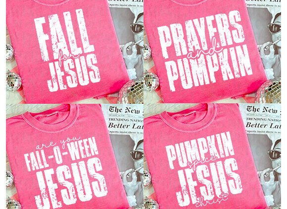 Religious Fall Bundle PNG: Graphics for T-Shirt Designs