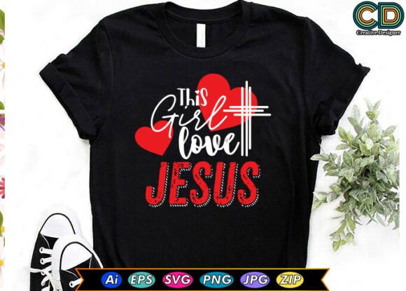 This Girl Loves Jesus Christian T-shirt